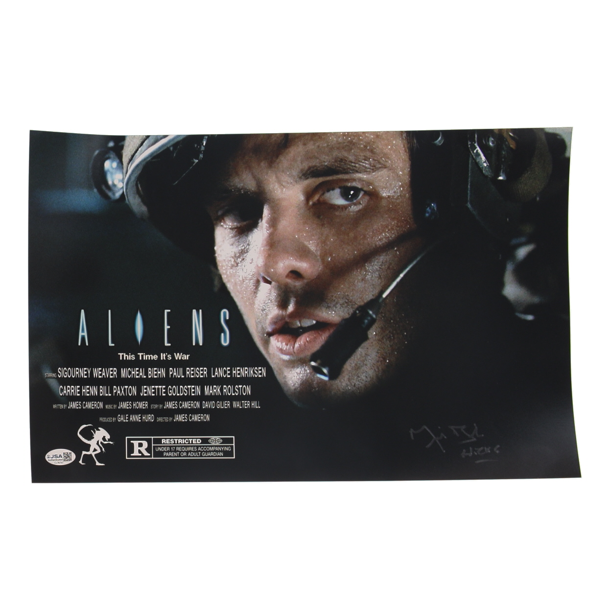 Michael Biehn Signed "Aliens" 11x17 Photo Inscribed "Hicks" (JSA) at PristineAuction.com Michael Biehn Signed "Aliens" 11x17 Photo Inscribed "Hicks" (JSA) at PristineAuction.com