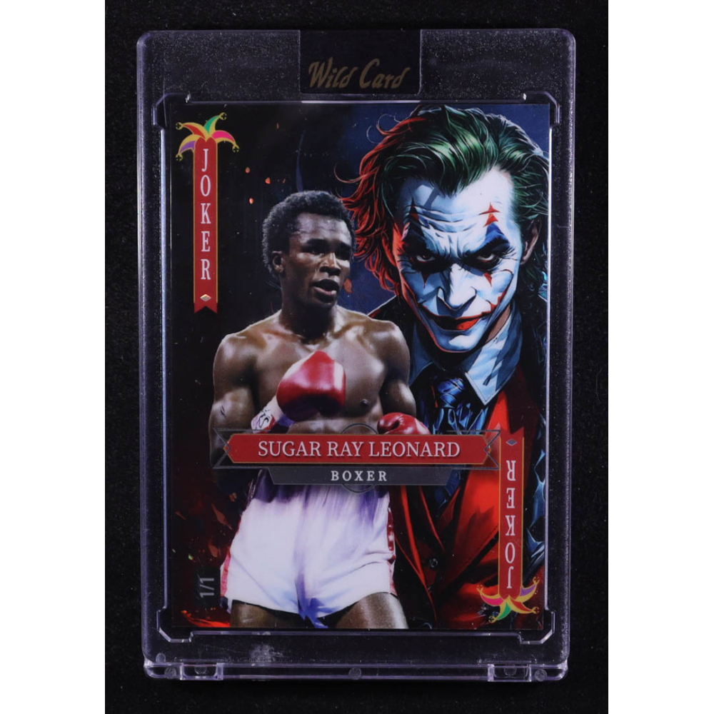 Sugar Ray Leonard 2025 Wild Card Jokers Wild Joker #SDJWM-SLNE05 #1/1 at PristineAuction.com
