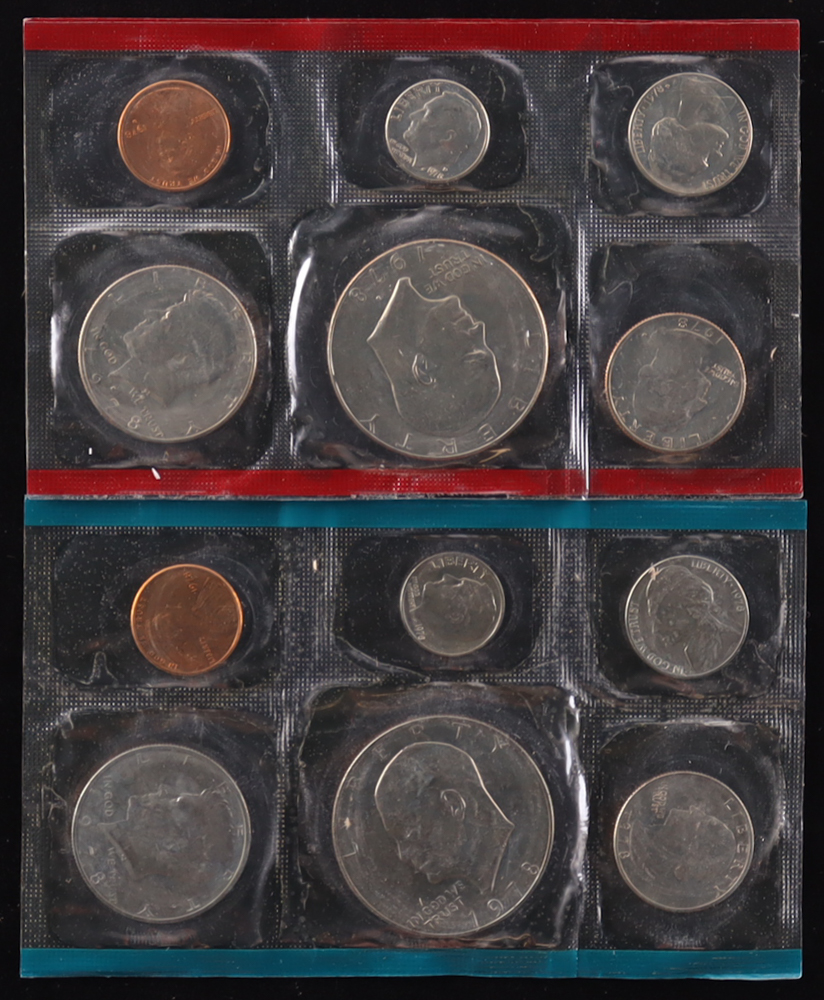 1978 Uncirculated United States Mint (12) Coin Set at PristineAuction.com 1978 Uncirculated United States Mint (12) Coin Set at PristineAuction.com