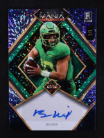 Bo Nix 2024 Wild Card Auto Mania Diamond Sparkle Blue #AMADBN #1/1 RC at PristineAuction.com