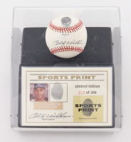 Billy Williams Signed LE ONL Baseball with Thumbprint With Display Case (Sports Print) at PristineAuction.com