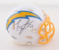 Ryan Leaf Signed Chargers Speed Mini Helmet (Schwartz) at PristineAuction.com