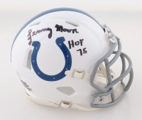 Lenny Moore Signed Colts Speed Mini Helmet Inscribed "HOF 75" (Schwartz) at PristineAuction.com
