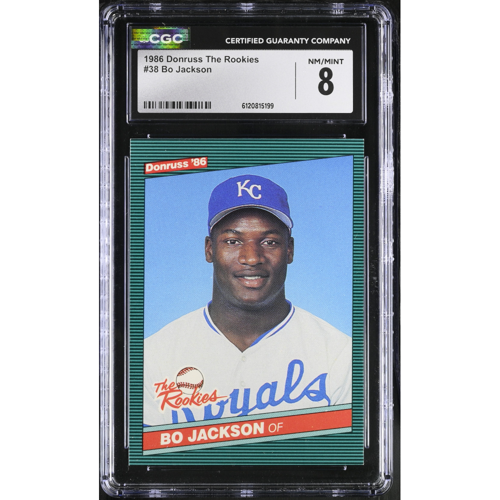 Bo Jackson 1986 Donruss Rookies #38 XRC RC (CGC 8) at PristineAuction.com
