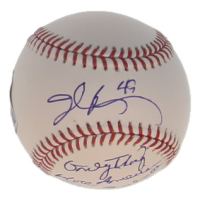 John Rocker Signed OML Baseball Inscribed "Only Thing More American Than Baseball is Trump!" (Beckett) at PristineAuction.com