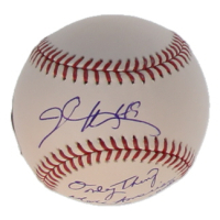 John Rocker Signed OML Baseball Inscribed "Only Thing More American Than Baseball is Trump!" (Beckett) at PristineAuction.com