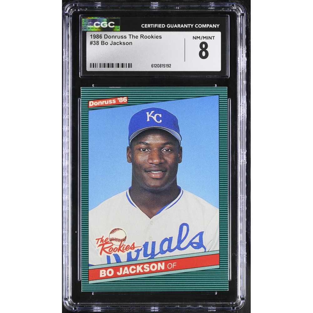Bo Jackson 1986 Donruss Rookies #38 XRC RC (CGC 8) at PristineAuction.com