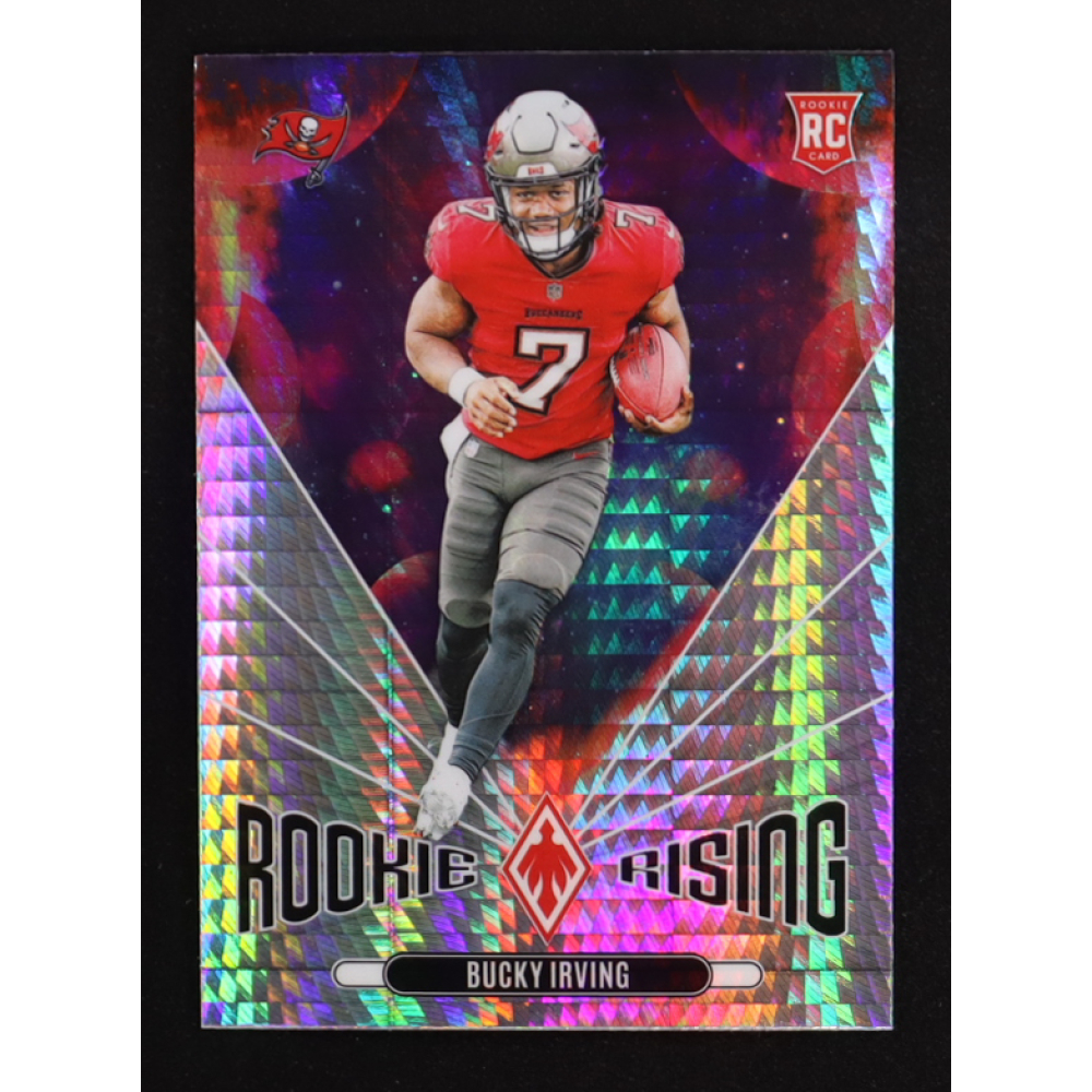 Bucky Irving 2024 Panini Phoenix Rookie Rising Hyper #22 RC at PristineAuction.com