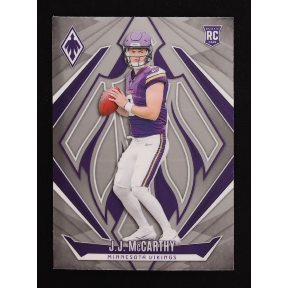 JJ McCarthy 2024 Panini Phoenix #185 RC at PristineAuction.com