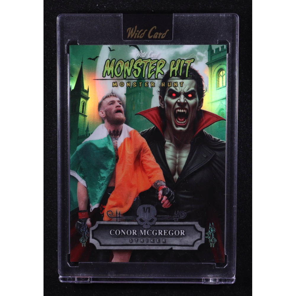 Conor McGregor 2025 Wild Card Haunted Hits Monster Hunt Green #MHCD-CM #1/1 at PristineAuction.com