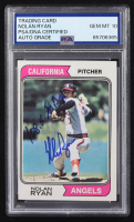 Nolan Ryan Signed 1974 Topps #20 Inscribed "108.5 M.P.H." (PSA | Auto Grade 10) at PristineAuction.com
