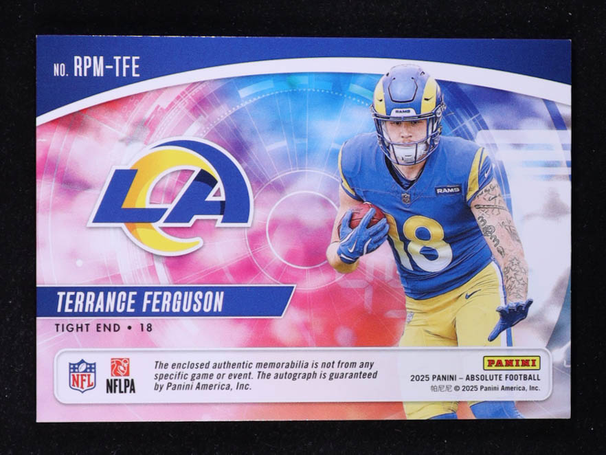 Terrance Ferguson 2025 Absolute Rookie Premiere Materials Autographs Five #24 #79/99 RC at PristineAuction.com Terrance Ferguson 2025 Absolute Rookie Premiere Materials Autographs Five #24 #79/99 RC at PristineAuction.com