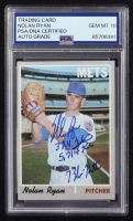 Nolan Ryan Signed 1970 Topps #712 Inscribed "324 Wins / 5,714 K's / 7 No-Hitters" (PSA | Auto Grade 10) at PristineAuction.com