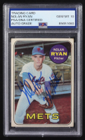 Nolan Ryan Signed 1969 Topps #533 Inscribed "7 No Hitters" (PSA | Auto Grade 10) at PristineAuction.com