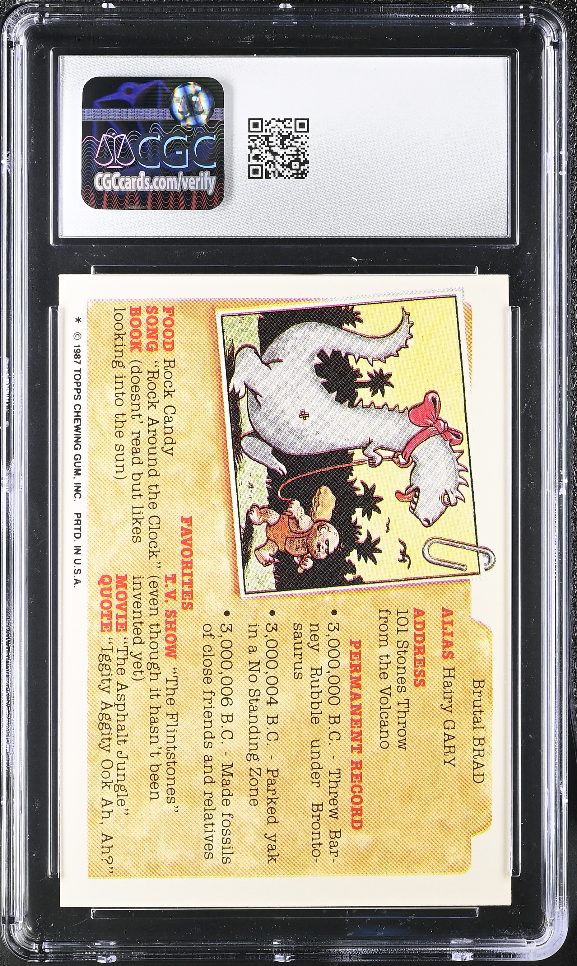 Haunted Forrest 1987 Topps Garbage Pail Kids #273a (CGC 7.5) at PristineAuction.com Haunted Forrest 1987 Topps Garbage Pail Kids #273a (CGC 7.5) at PristineAuction.com