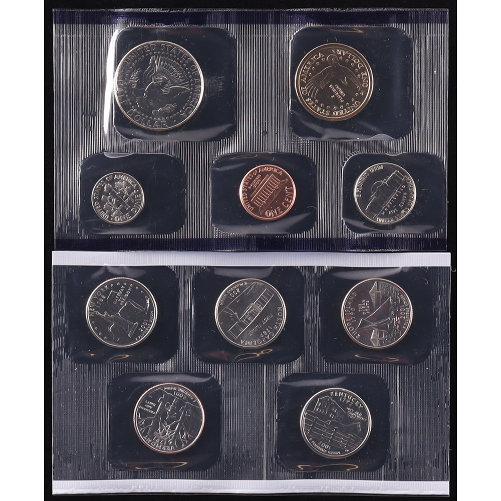 2001 Uncirculated United States Mint (10) Coin Set at PristineAuction.com