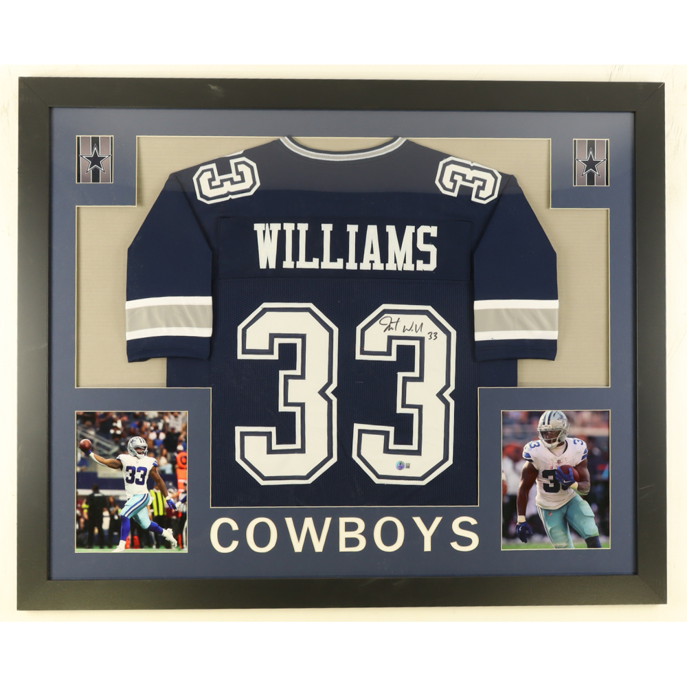 Javonte Williams Signed Custom Framed Jersey Display (Beckett) at PristineAuction.com