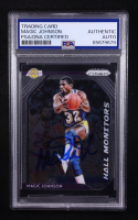 Magic Johnson Signed 2018-19 Panini Prizm Hall Monitors #1 (PSA) at PristineAuction.com