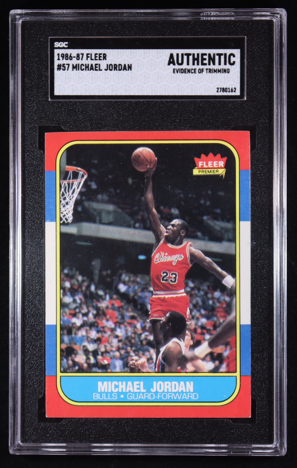 Michael Jordan 1986-87 Fleer #57 RC (SGC Authentic) at PristineAuction.com Michael Jordan 1986-87 Fleer #57 RC (SGC Authentic) at PristineAuction.com