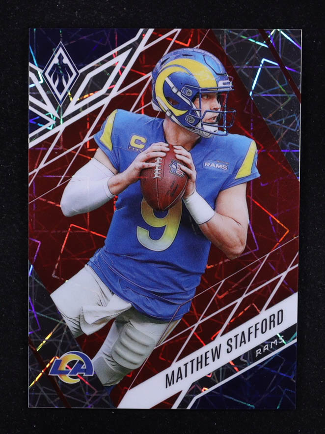 Matthew Stafford 2022 Panini Phoenix Red Lazer #60 #048/125 at PristineAuction.com Matthew Stafford 2022 Panini Phoenix Red Lazer #60 #048/125 at PristineAuction.com
