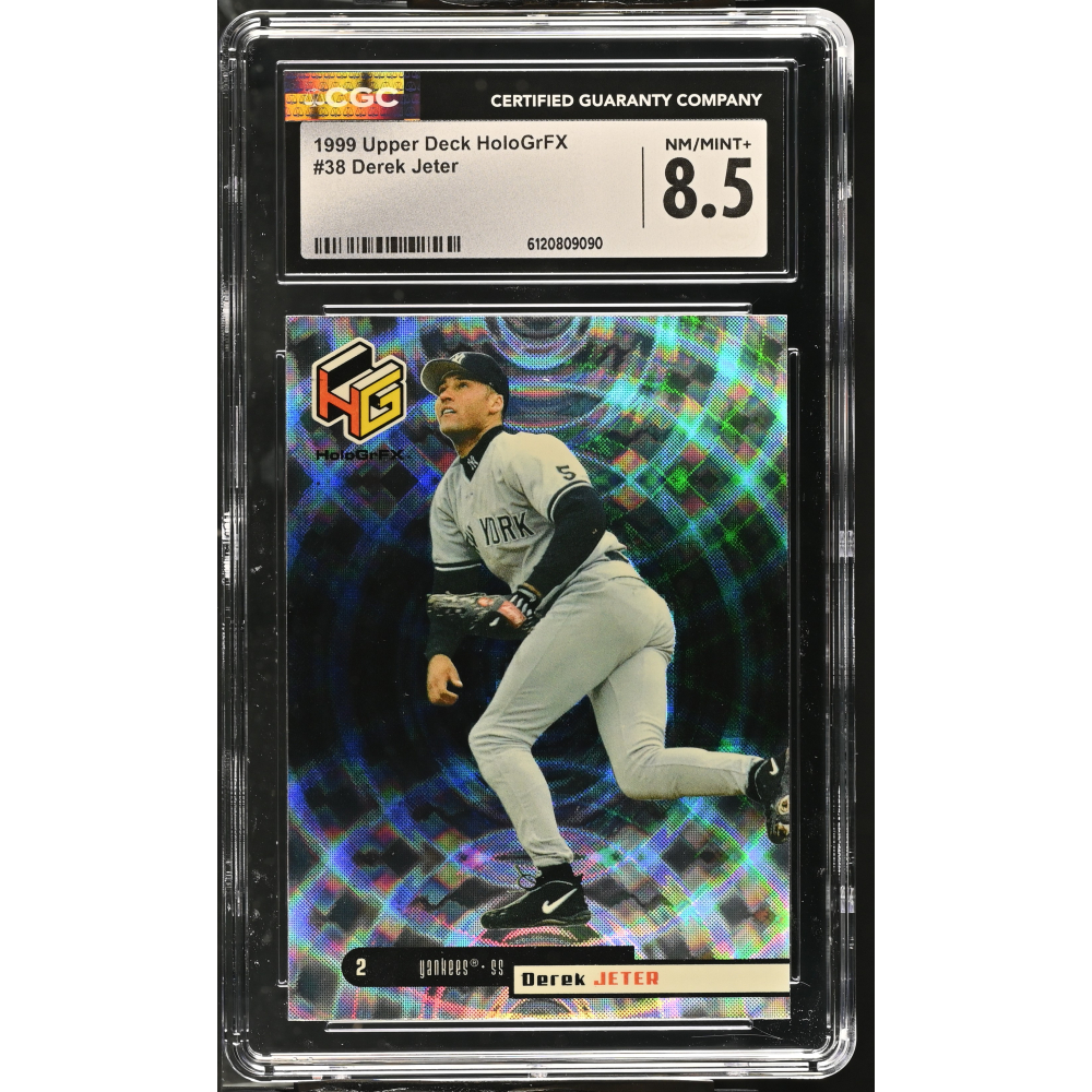 Derek Jeter 1999 Upper Deck HoloGrFX #38 (CGC 8.5) at PristineAuction.com