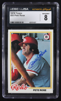 Pete Rose Signed 1978 Topps #20 (CGC 8 | Auto Grade Authentic) at PristineAuction.com
