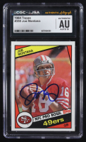 Joe Montana Signed 1984 Topps #358 (CGC | Auto Grade 10) at PristineAuction.com