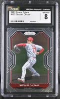 Shohei Ohtani 2021 Panini Prizm #183 (CGC 8) at PristineAuction.com