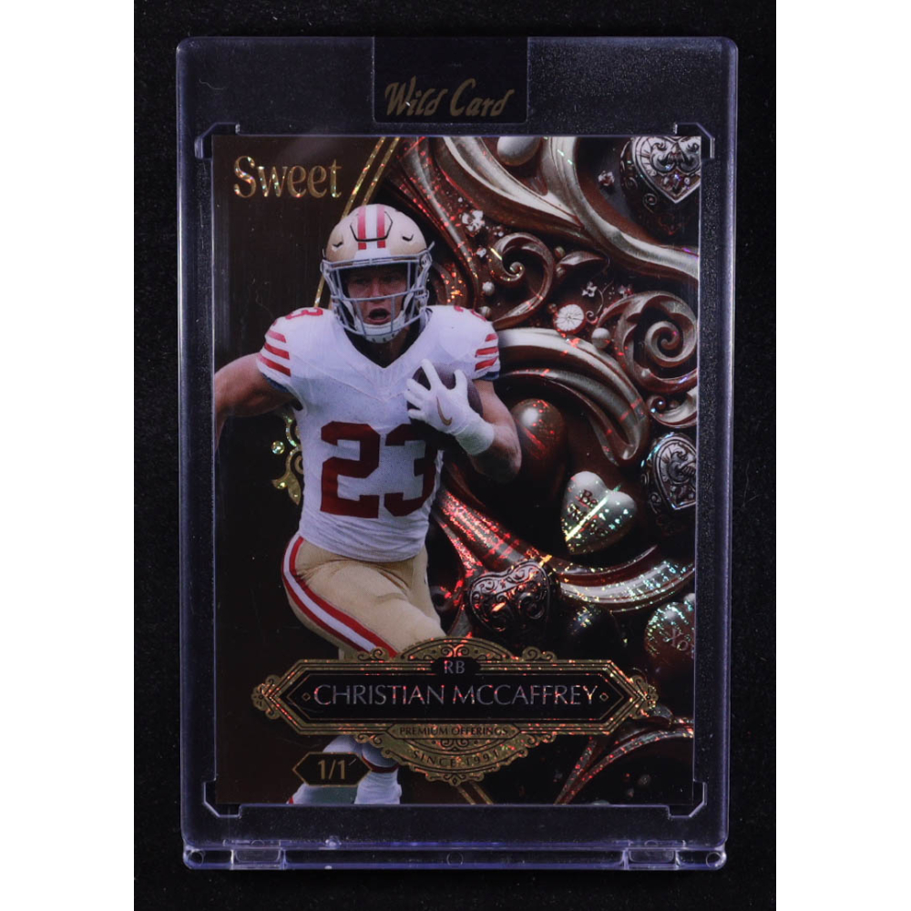 Christian McCaffrey 2026 Wild Card Sweet #SWDDC1-CM #1/1 at PristineAuction.com
