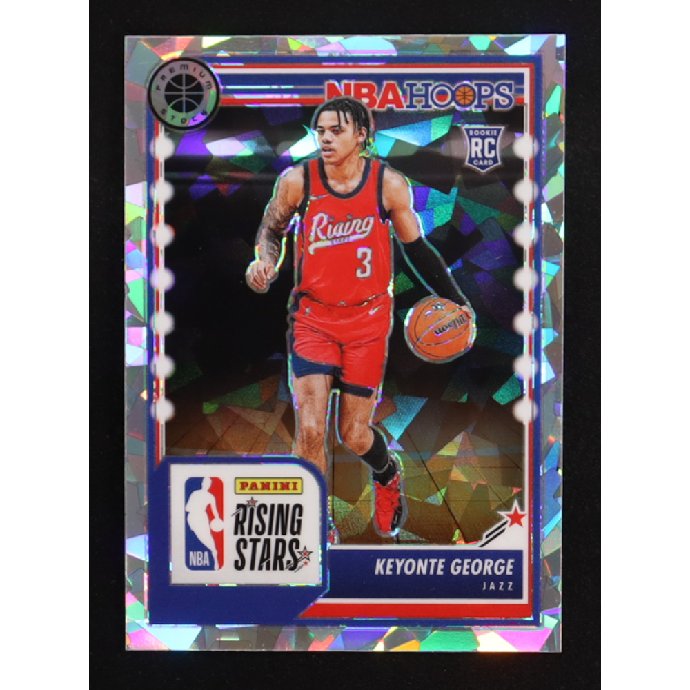 Keyonte George 2023-24 Hoops Premium Stock Ice Prizm #283 RC at PristineAuction.com