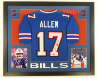 Josh Allen Signed Custom Framed Jersey Display (Beckett) at PristineAuction.com