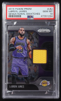 LeBron James 2019-20 Panini Prizm Sensational Swatches #73 (PSA 10) at PristineAuction.com