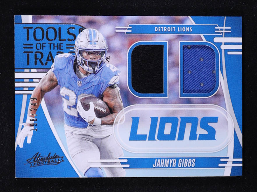 Jahmyr Gibbs 2025 Absolute Tools of the Trade Double #17 #198/249 at PristineAuction.com Jahmyr Gibbs 2025 Absolute Tools of the Trade Double #17 #198/249 at PristineAuction.com