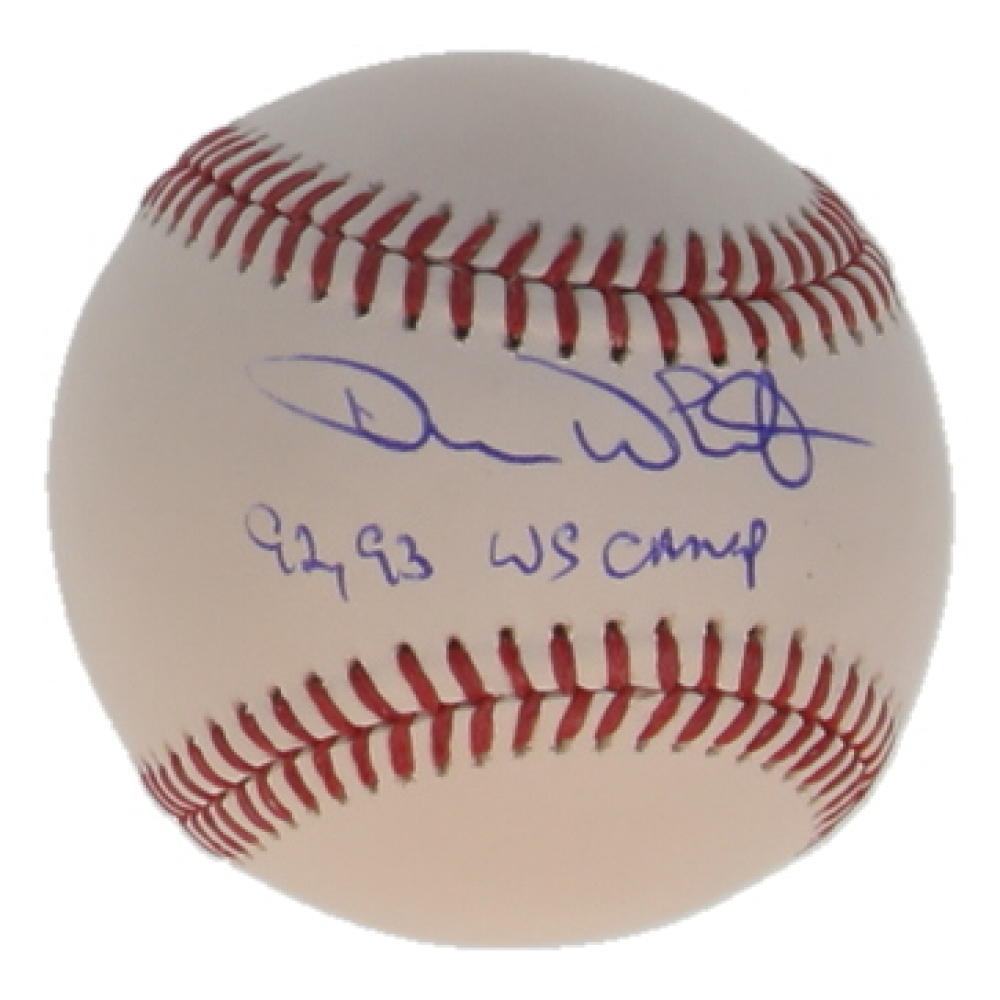 Devon White Signed OML Baseball Inscribed "92, 93 WS Champ" (JSA) at PristineAuction.com