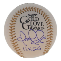 Omar Vizquel Signed Gold Glove Award Baseball Inscribed "11x GG" (JSA) at PristineAuction.com