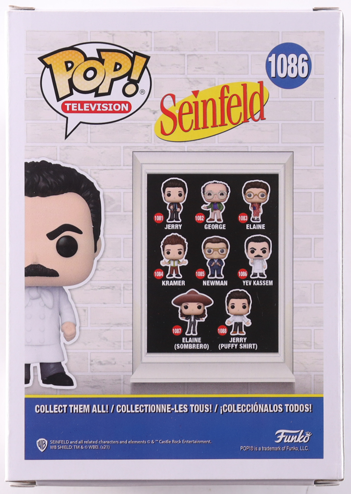 Larry Thomas Signed "Seinfeld" #1086 Yev Kassem Funko Pop! Vinyl Figure Inscribed "Soup Nazi" & "No Soup For You!" (TriStar) at PristineAuction.com Larry Thomas Signed "Seinfeld" #1086 Yev Kassem Funko Pop! Vinyl Figure Inscribed "Soup Nazi" & "No Soup For You!" (TriStar) at PristineAuction.com