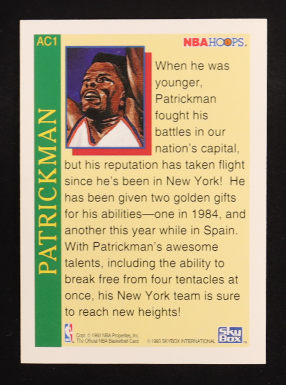 Patrick Ewing 1992-93 Hoops #AC1 Art at PristineAuction.com Patrick Ewing 1992-93 Hoops #AC1 Art at PristineAuction.com