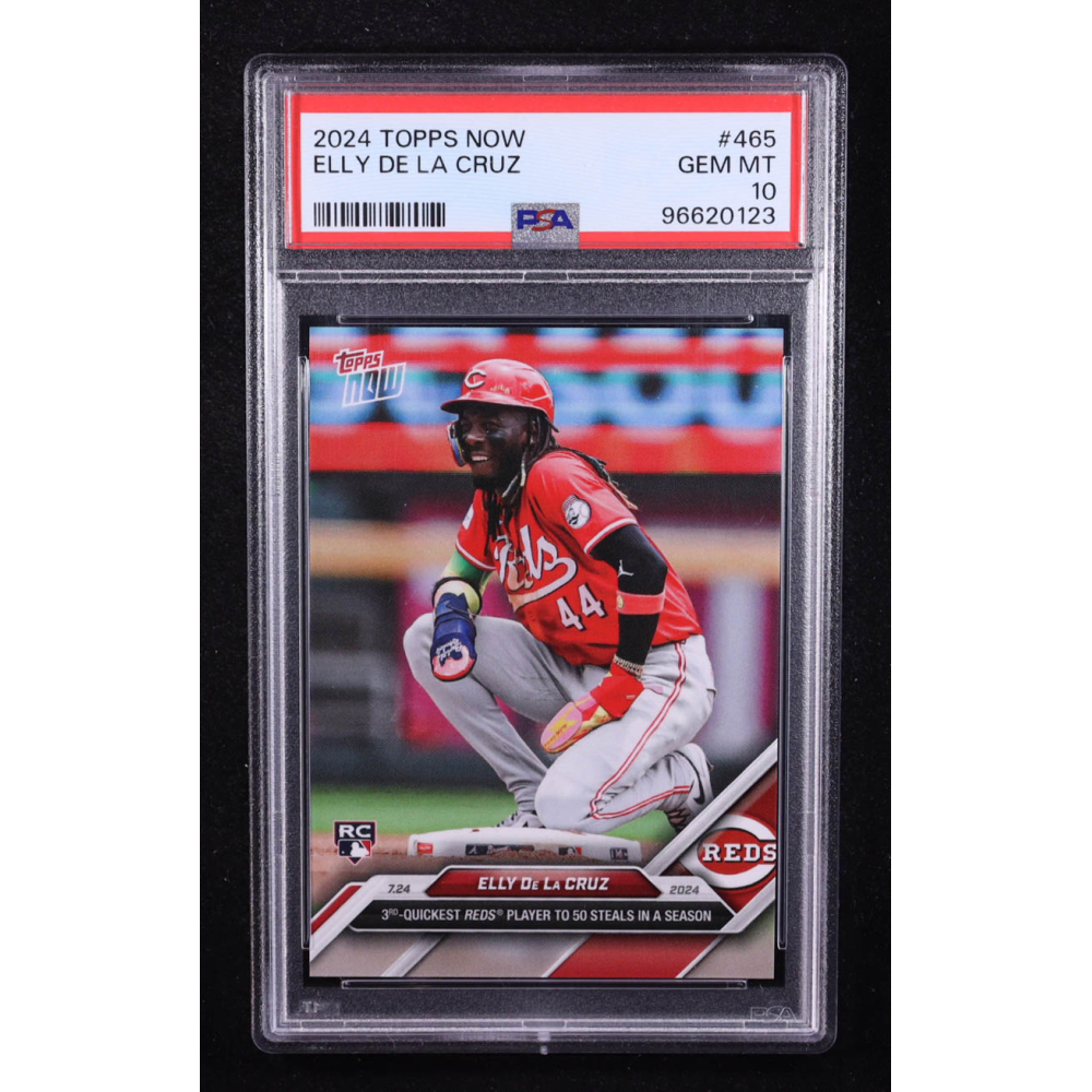 Elly De La Cruz 2024 Topps Now #465 RC (PSA 10) at PristineAuction.com