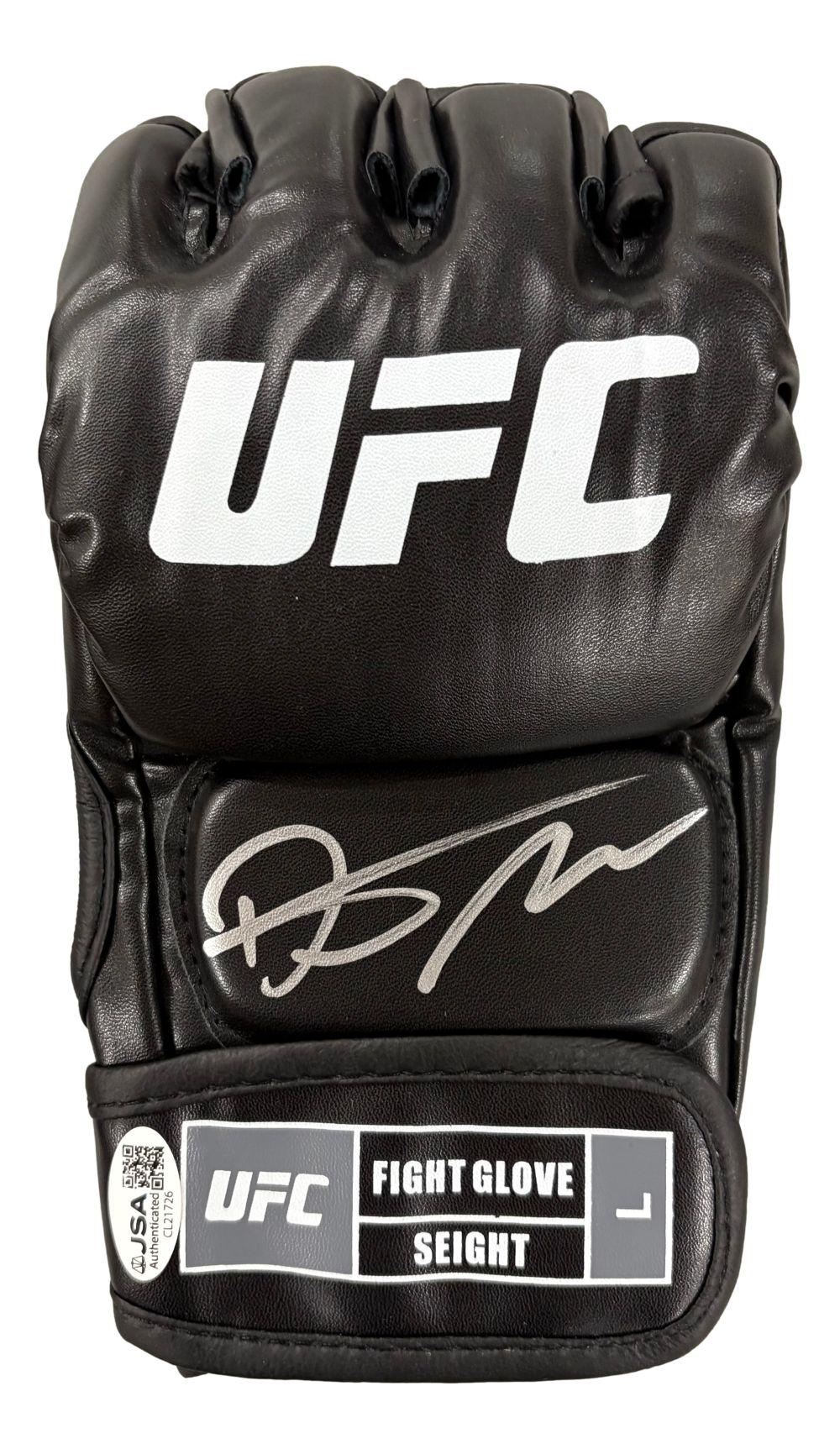 Dustin Poirier Signed UFC Fight Glove (JSA) at PristineAuction.com Dustin Poirier Signed UFC Fight Glove (JSA) at PristineAuction.com