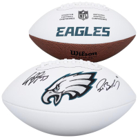 Cooper DeJean & Reed Blankenship Signed Eagles Logo Football (Fanatics) at PristineAuction.com