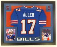 Josh Allen Signed Custom Framed Jersey Display (Beckett) at PristineAuction.com