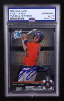 Kyle Tucker Signed 2017 Bowman Chrome Prospects #BCP-28 RC (PSA) at PristineAuction.com