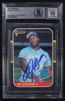 Bo Jackson Signed 1987 Donruss #35 RC (BGS | Auto Grade 10) at PristineAuction.com