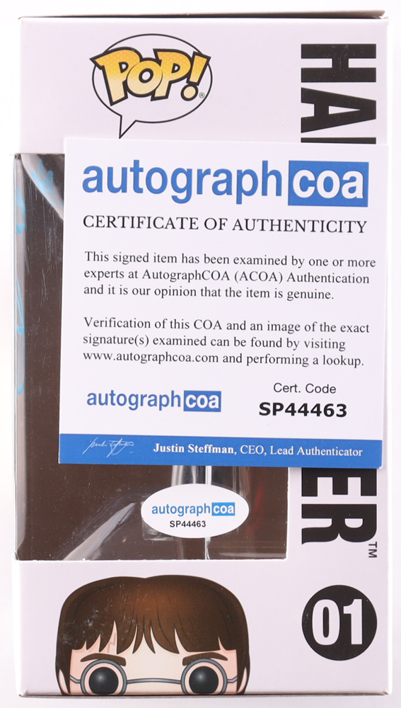 Daniel Radcliffe Signed "Harry Potter" #01 Harry Potter Funko Pop! Vinyl Figure (ACOA) at PristineAuction.com Daniel Radcliffe Signed "Harry Potter" #01 Harry Potter Funko Pop! Vinyl Figure (ACOA) at PristineAuction.com