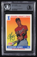 Chipper Jones Signed 1991 Score #671 RC (BGS | Auto Grade Authentic) at PristineAuction.com