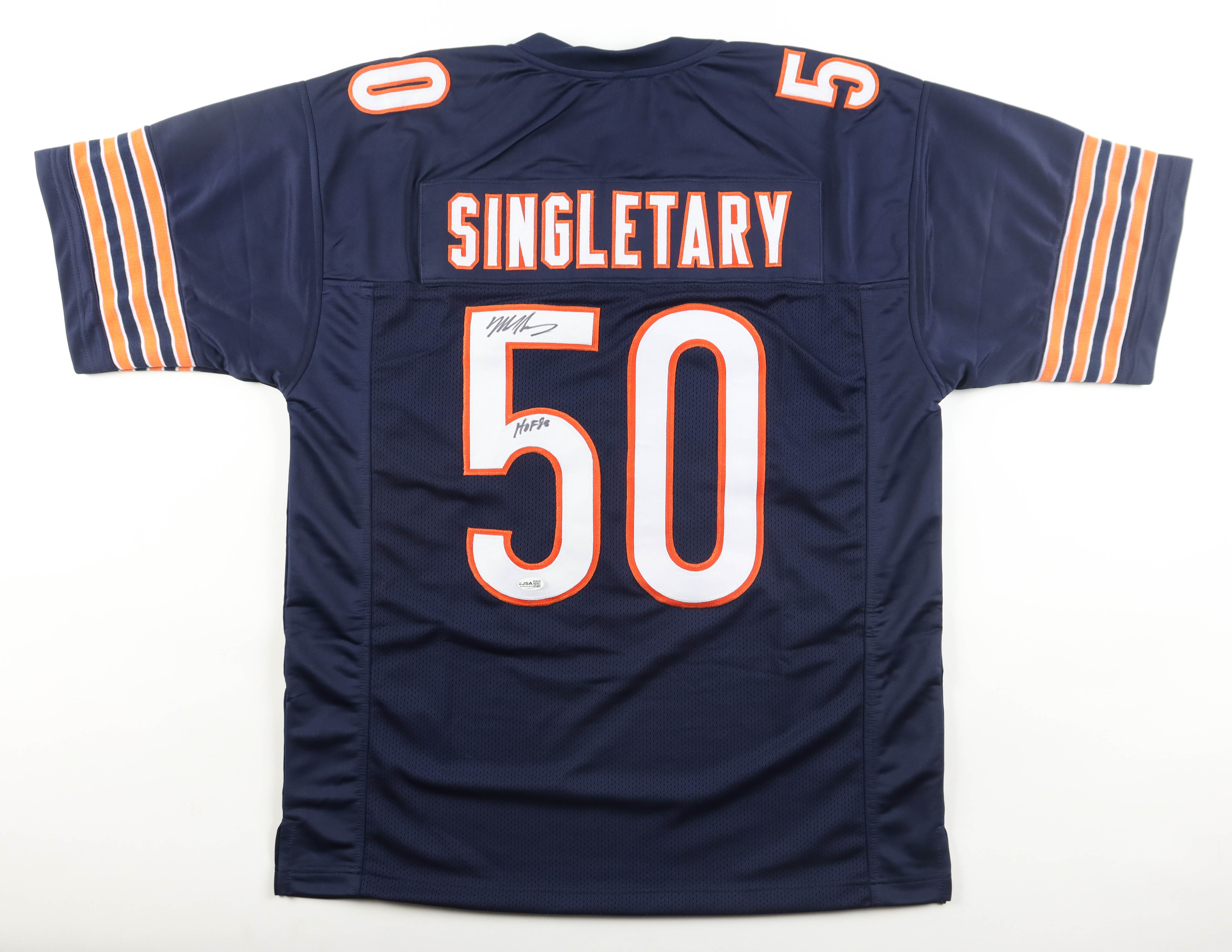 Mike Singletary Signed Jersey Inscribed "HOF 98" (JSA) at PristineAuction.com Mike Singletary Signed Jersey Inscribed "HOF 98" (JSA) at PristineAuction.com