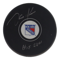 Jari Kurri Signed Rangers Logo Hockey Puck Inscribed "HOF 2001" (Schwartz) at PristineAuction.com
