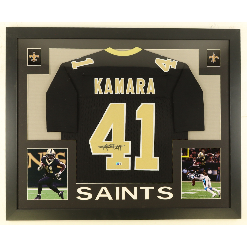 Alvin Kamara Signed Custom Framed Jersey Display (Beckett) at PristineAuction.com