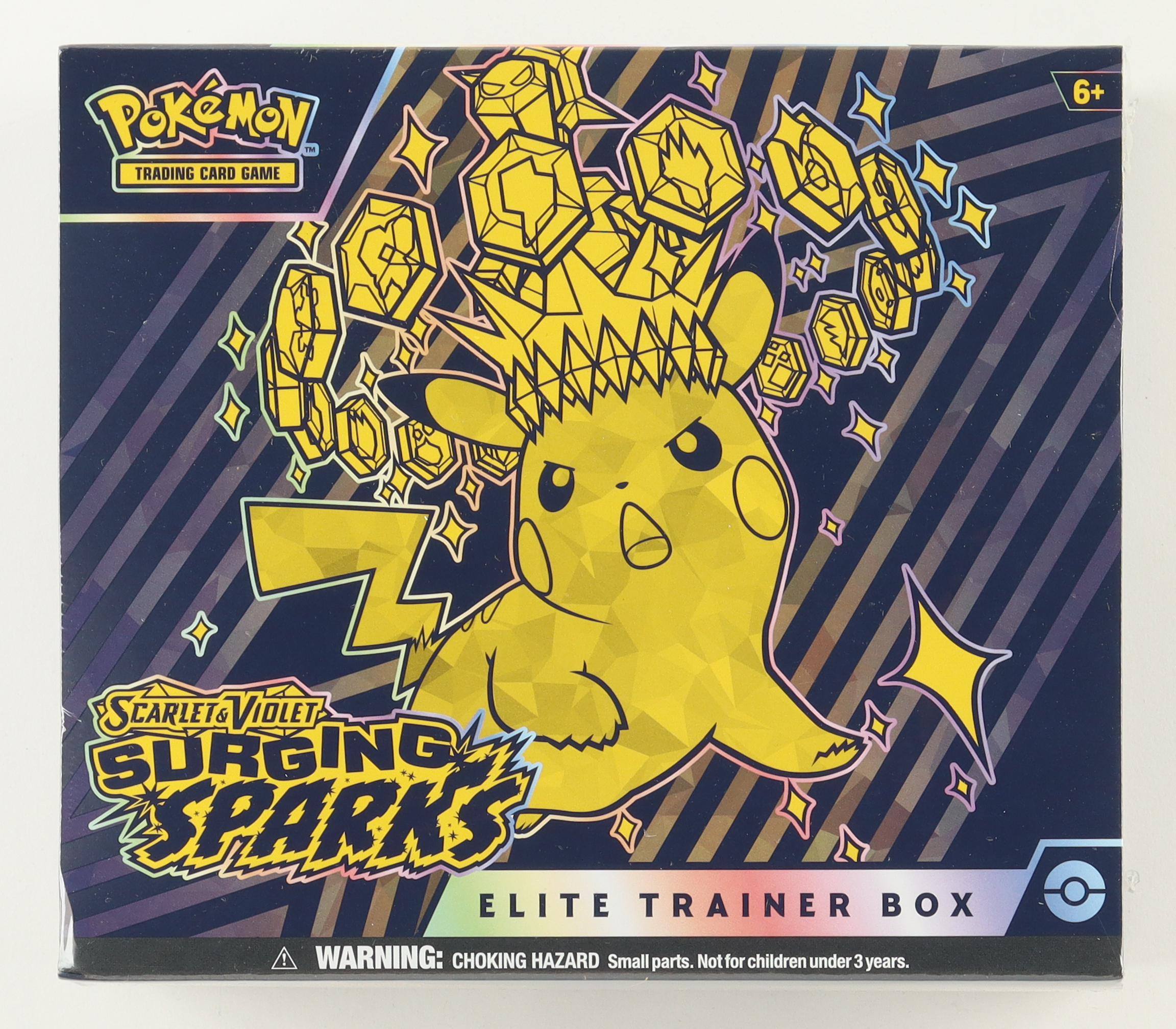 Pokemon TCG: Scarlet and Violet Surging Sparks Elite Trainer Box with (9) Booster Packs at PristineAuction.com Pokemon TCG: Scarlet and Violet Surging Sparks Elite Trainer Box with (9) Booster Packs at PristineAuction.com