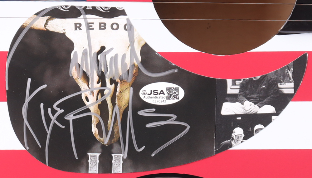 Kix Brooks & Ronnie Dunn Guitar with Signed Custom Insert Pickguard (JSA) at PristineAuction.com Kix Brooks & Ronnie Dunn Guitar with Signed Custom Insert Pickguard (JSA) at PristineAuction.com